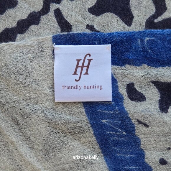 Friendly Hunting Cashmere Stole Eyes of Marrakesh - Picture 11 of 16